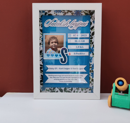 Personalized kids memory frame 8.27X11.40"