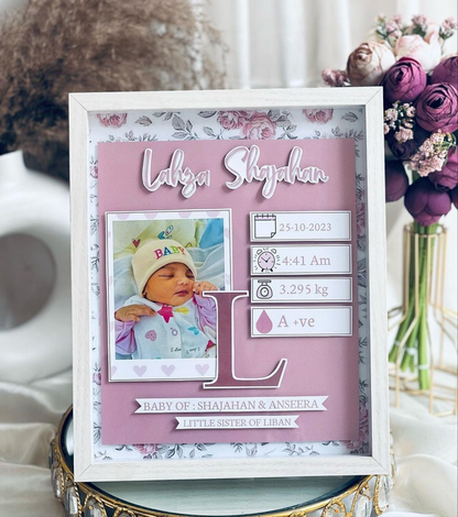 Personalized kids memory frame 8.27X11.40"