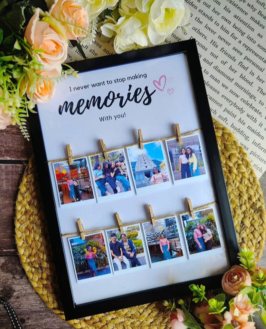 Personalized polarized photo frame