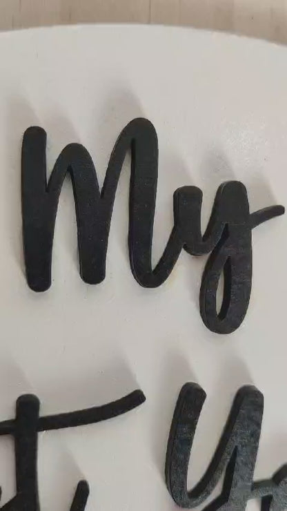 "My First Year" Monthly Milestone Photo Frame